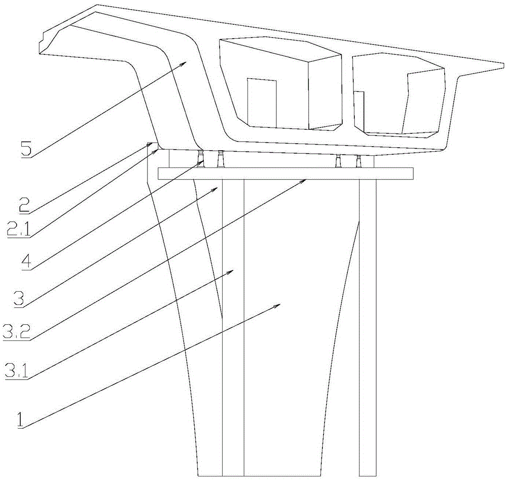 Construction method for erecting and installing bridge pier top block by adopting floating crane