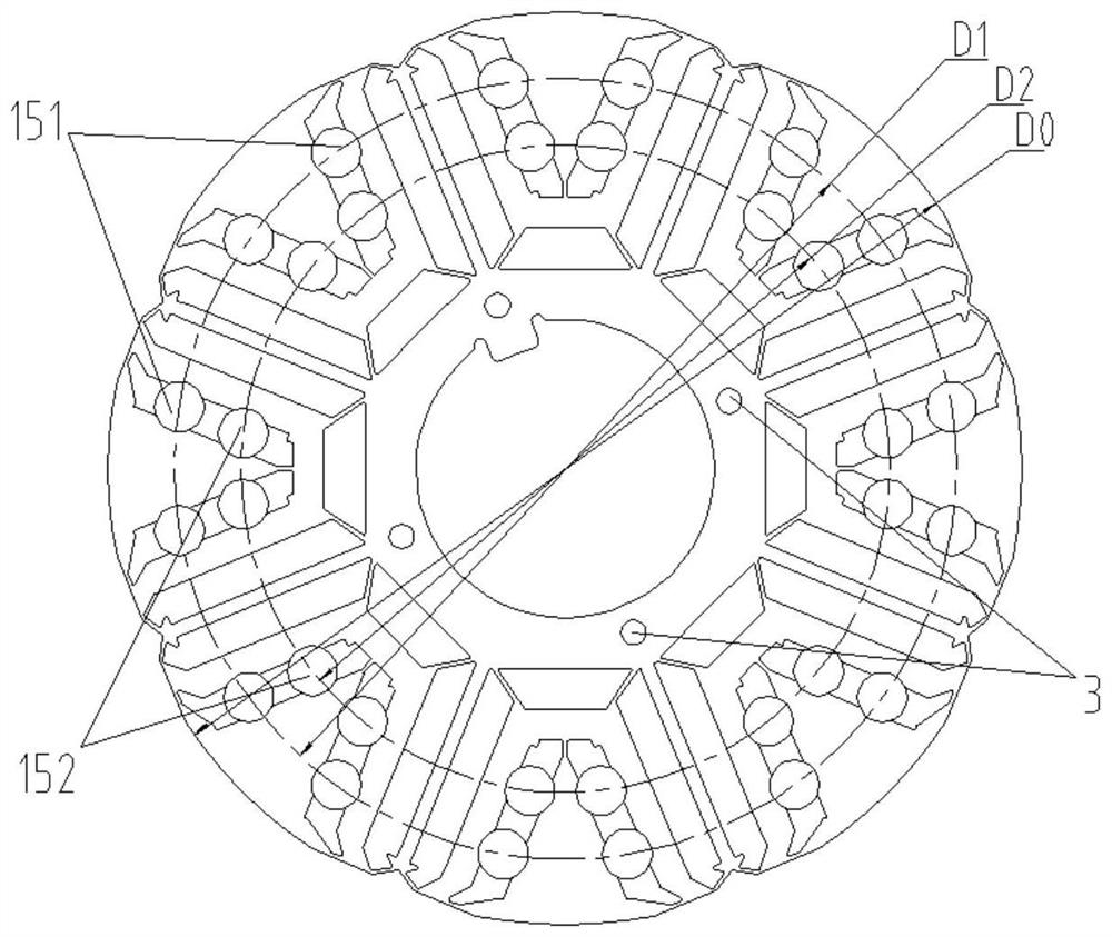 Rotor core, motor rotor, motor