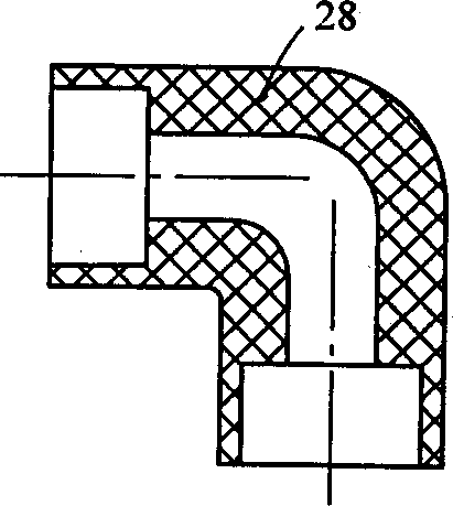 Silane crosslinked polyethylene pipe connecting piece