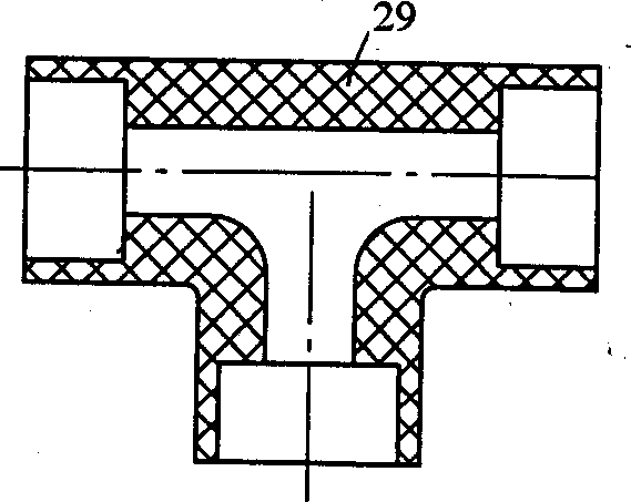 Silane crosslinked polyethylene pipe connecting piece