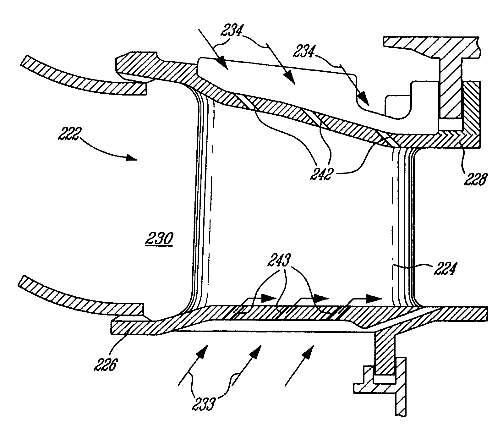 Cooled turbine vane platform