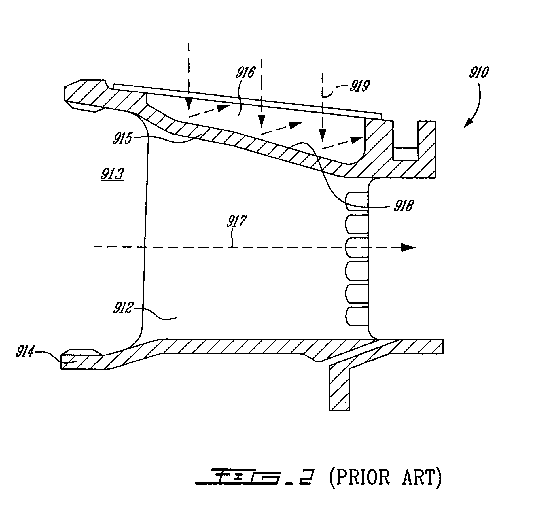 Cooled turbine vane platform