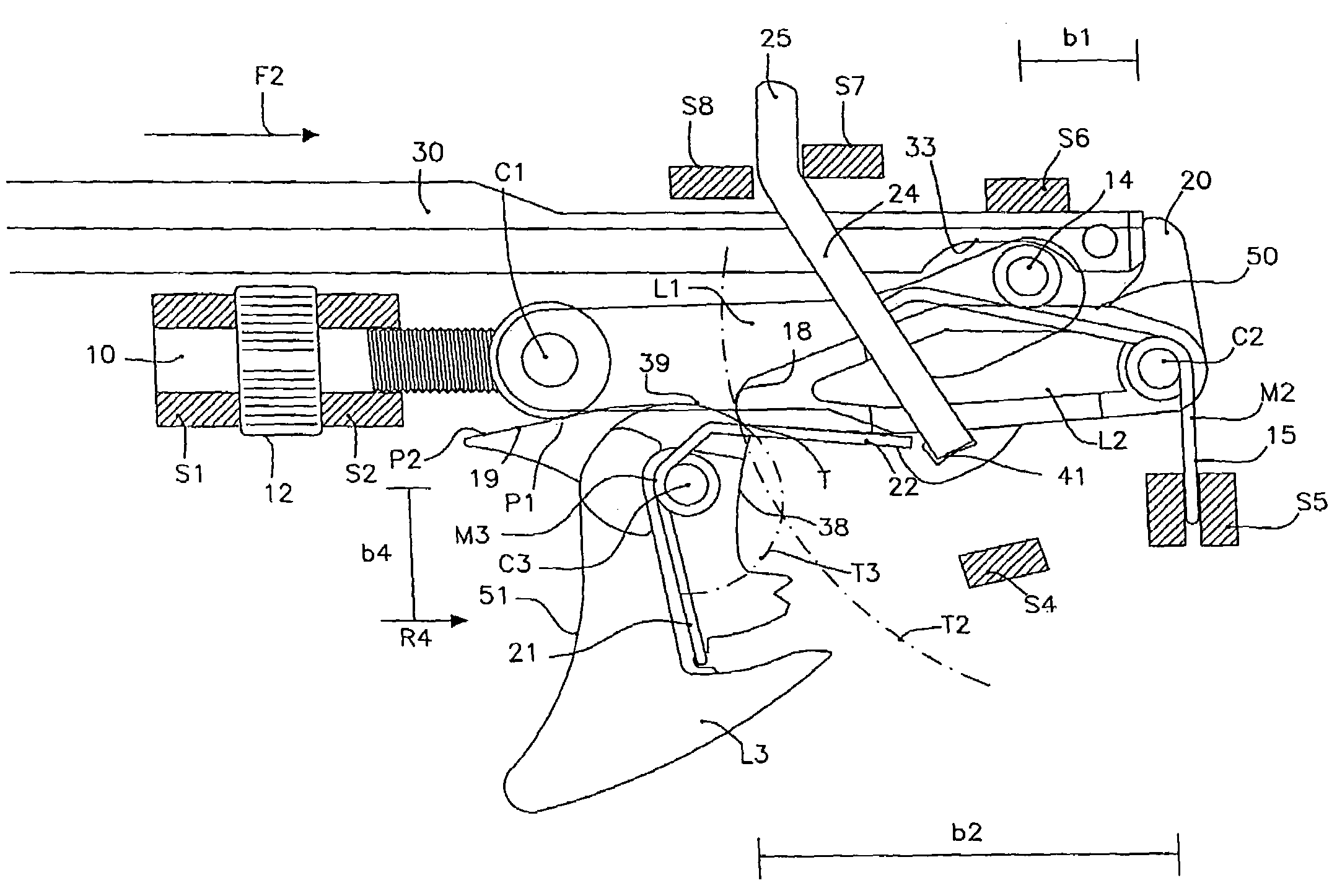 Device for releasing a spear shaft of a spear gun for scuba diving or the like