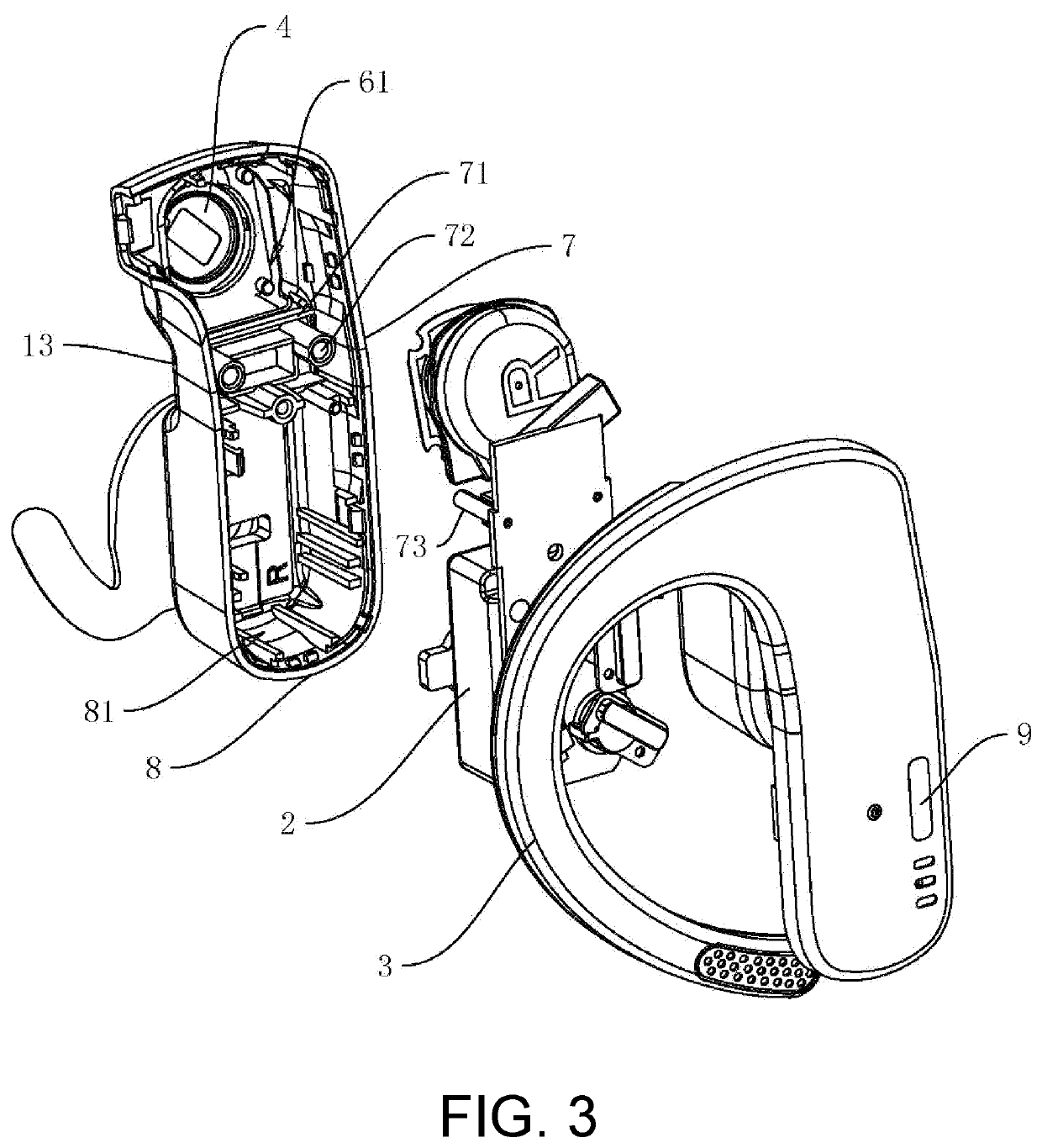 Split bone conduction earphone