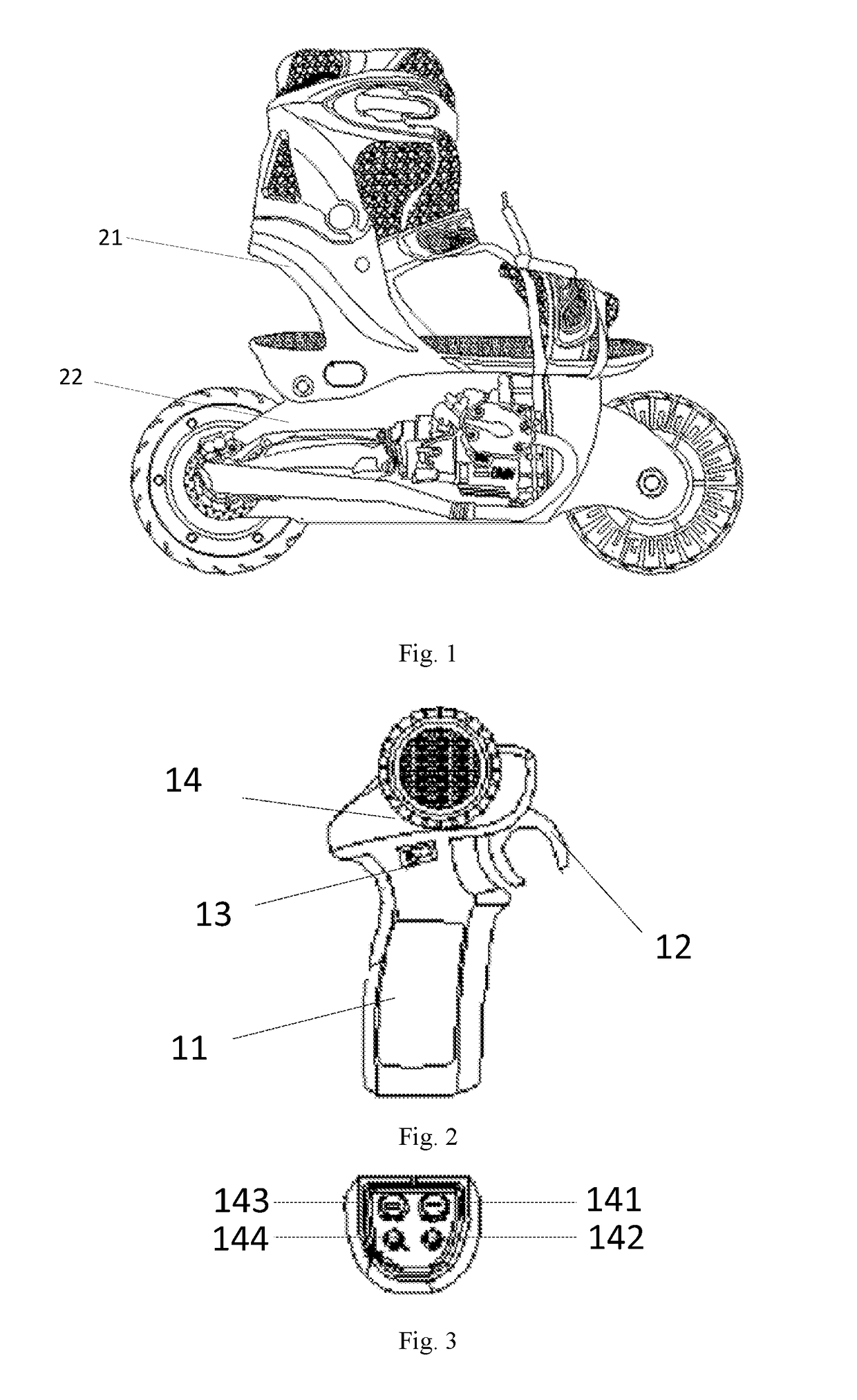 Remote control electric shoes