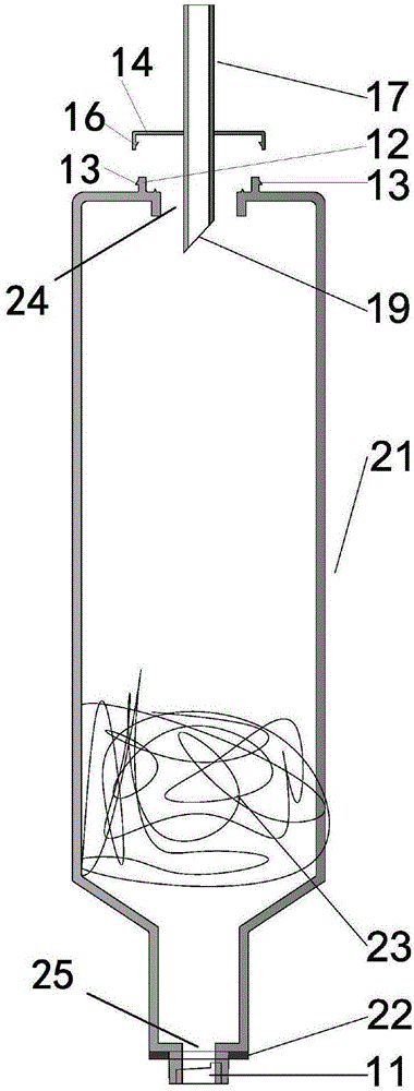 Acid mist concentrated absorption apparatus of lead-acid storage battery