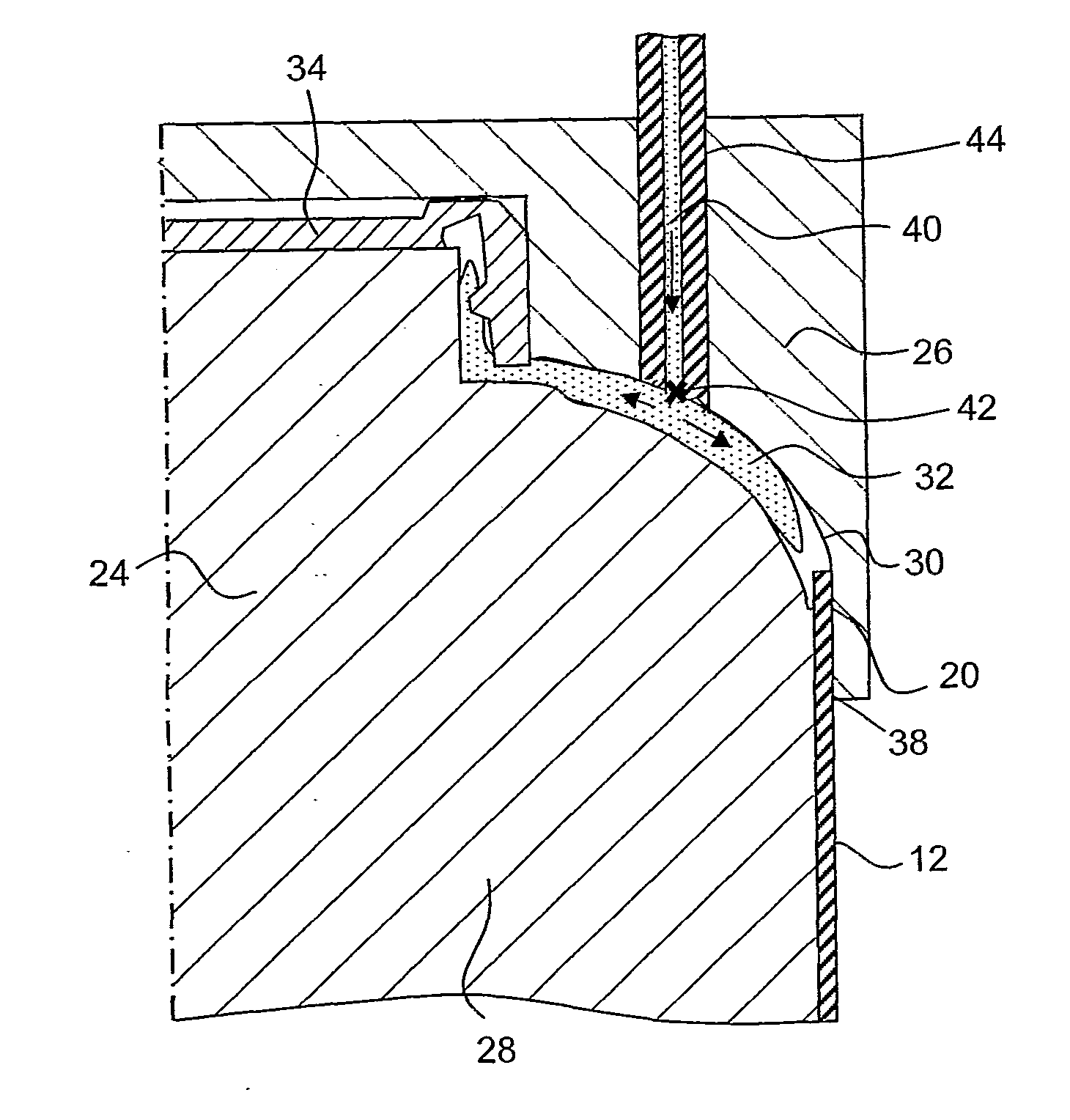 Apparatus for moulding a part of a packaging container