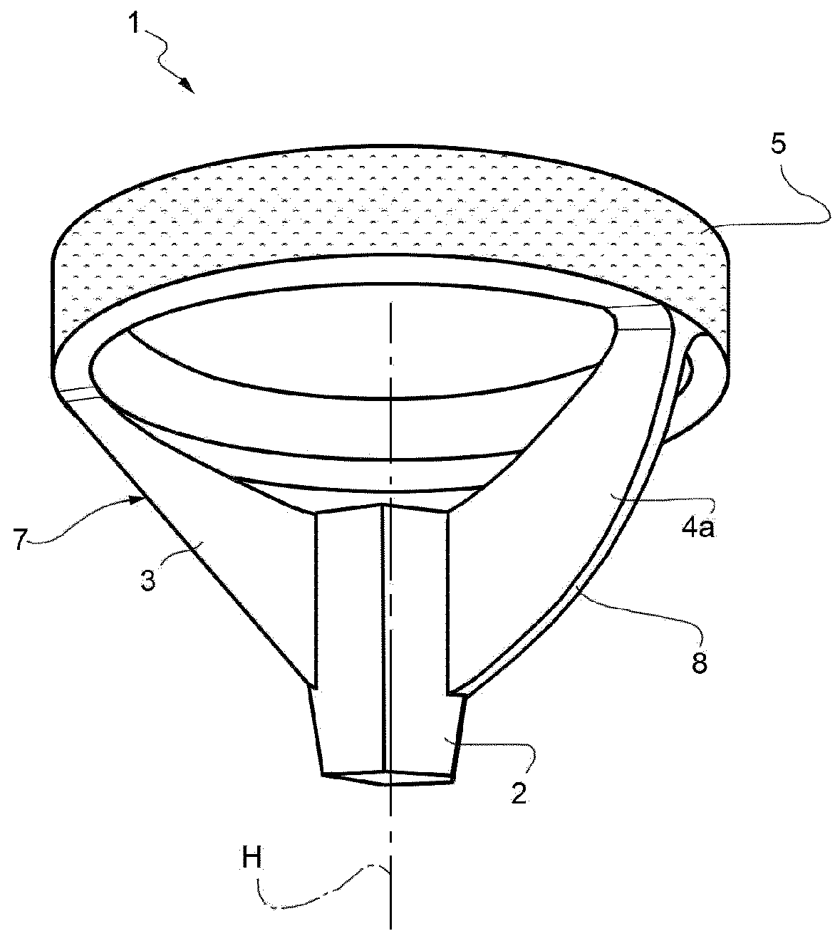 Humeral implant for a shoulder prosthesis