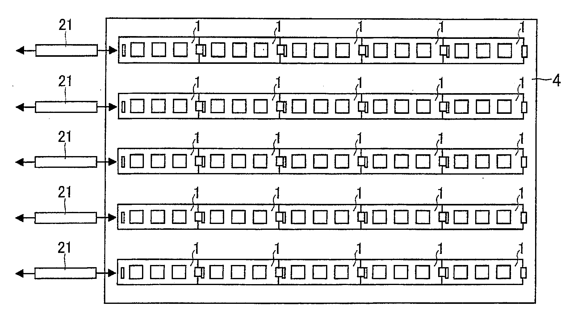 Light source module and backlight light source