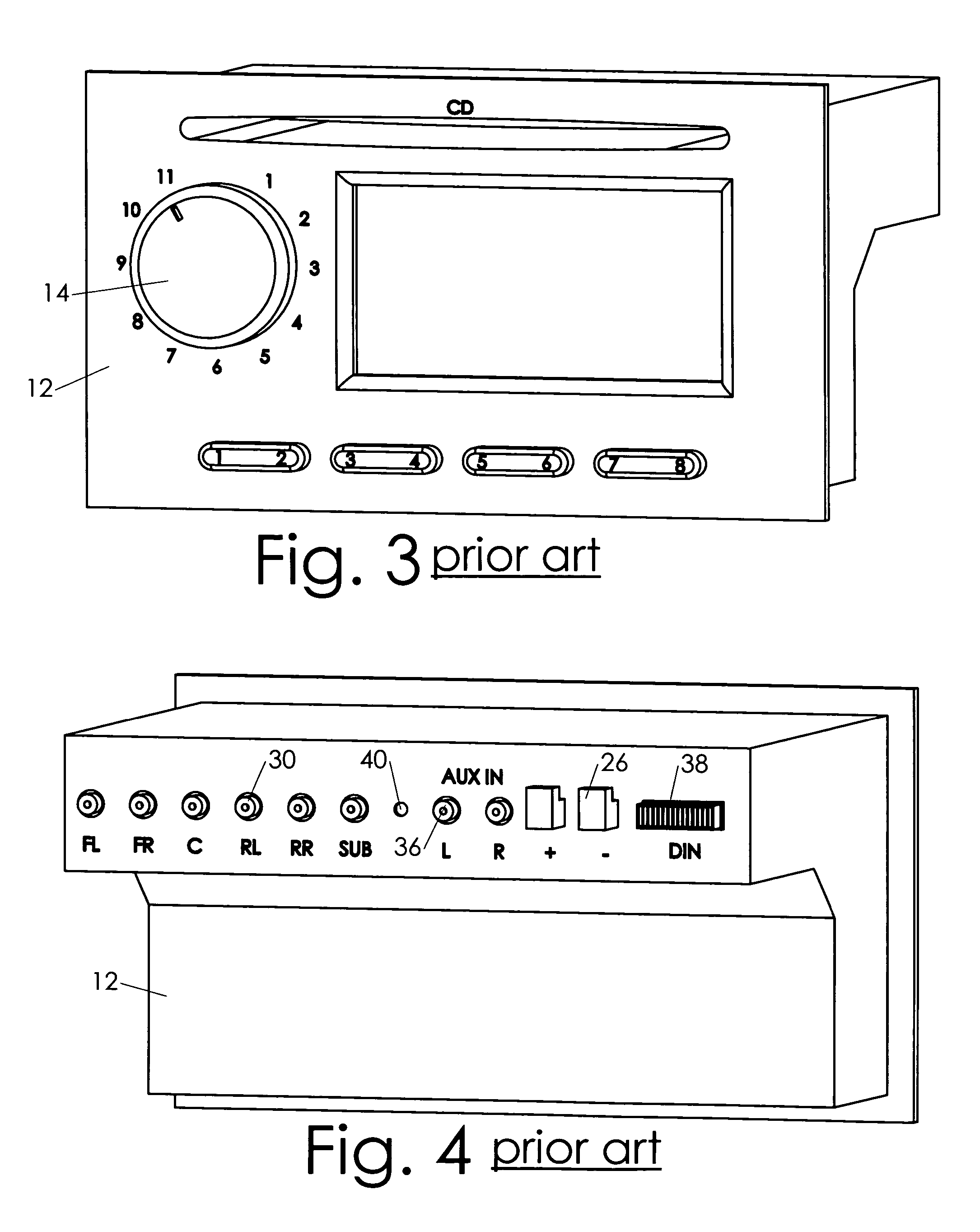 Car audio amplifier with remote control panel