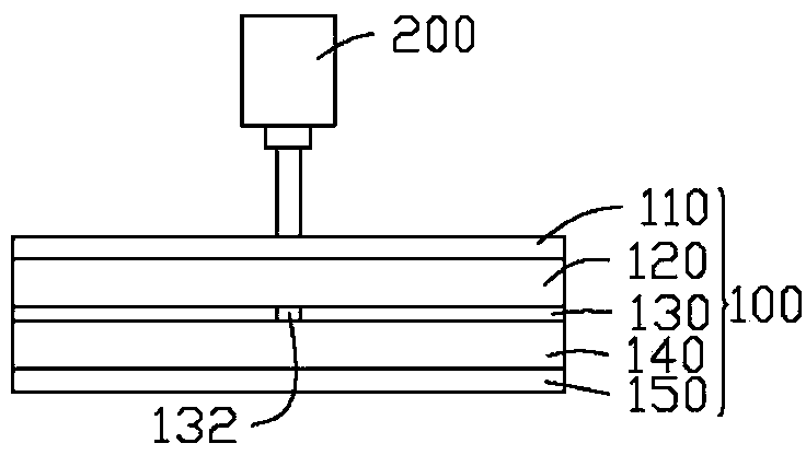 Test device for short circuit in battery and triggering method