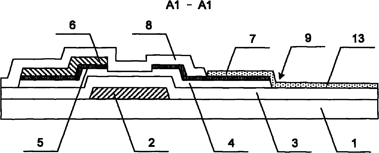 TFT-LCD array substrate and method for manufacturing the same