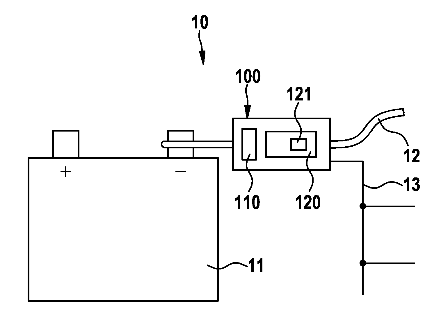 Method for recognizing a critical battery condition after a reset of a battery monitoring device