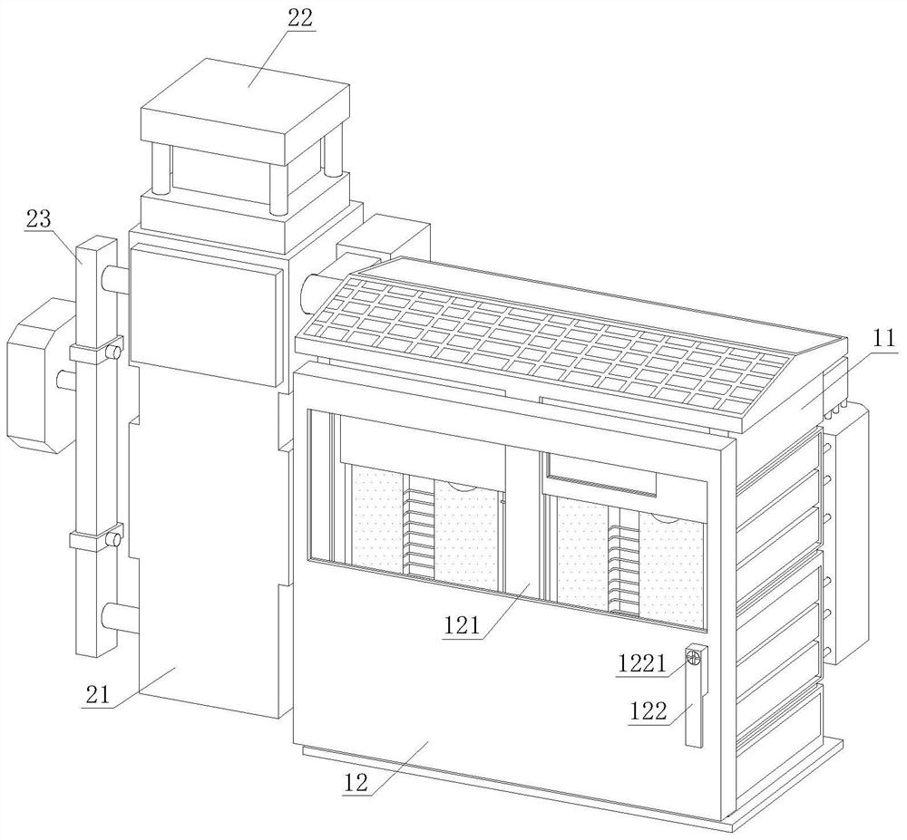 Outdoor energy-saving and heat-dissipating alternating-current low-voltage distribution box