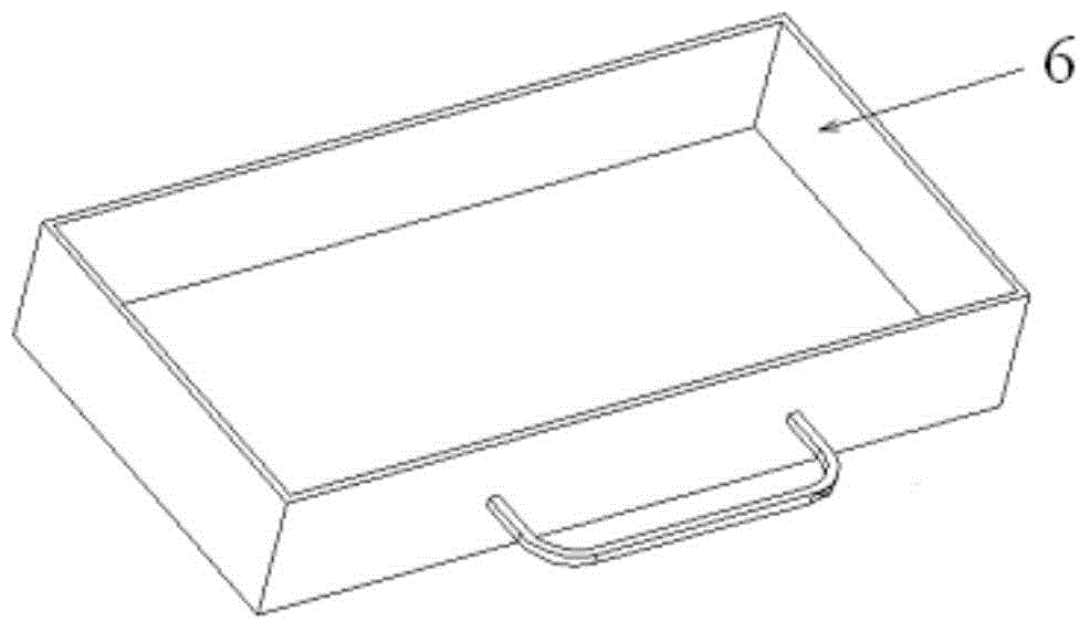 Material receiving device for stamping equipment and steel plate stamping die