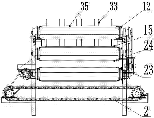 A lychee removing machine