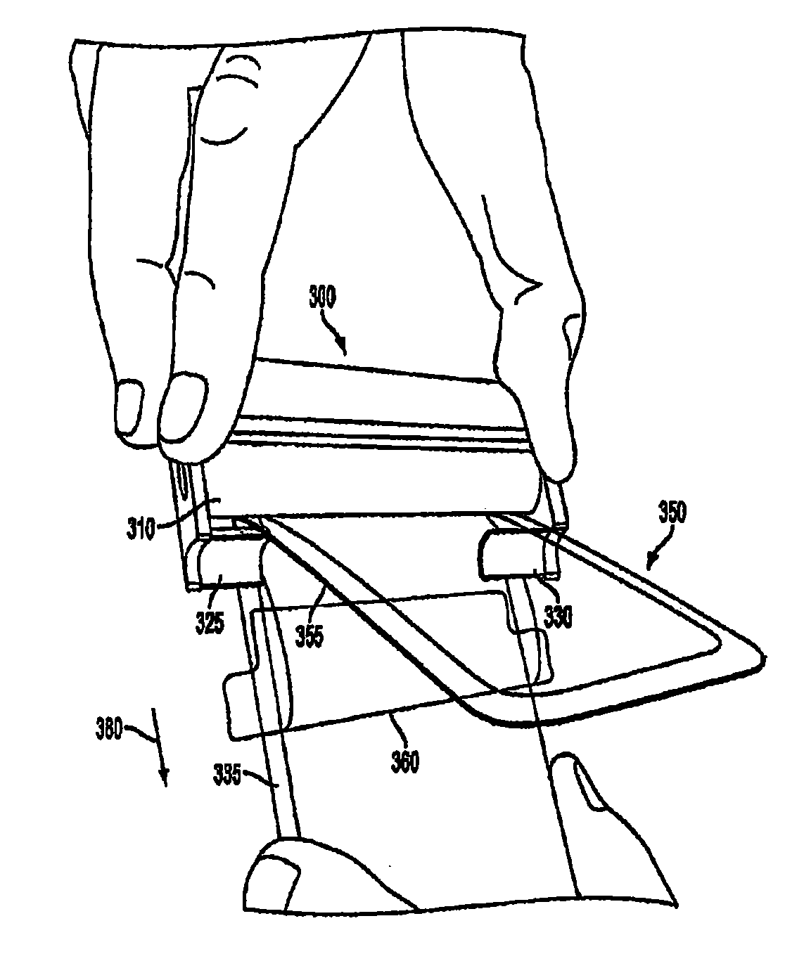 Protective material applicator device