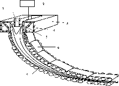 Light alloy electromagnetic ultrasonic casting and rolling integration device and method