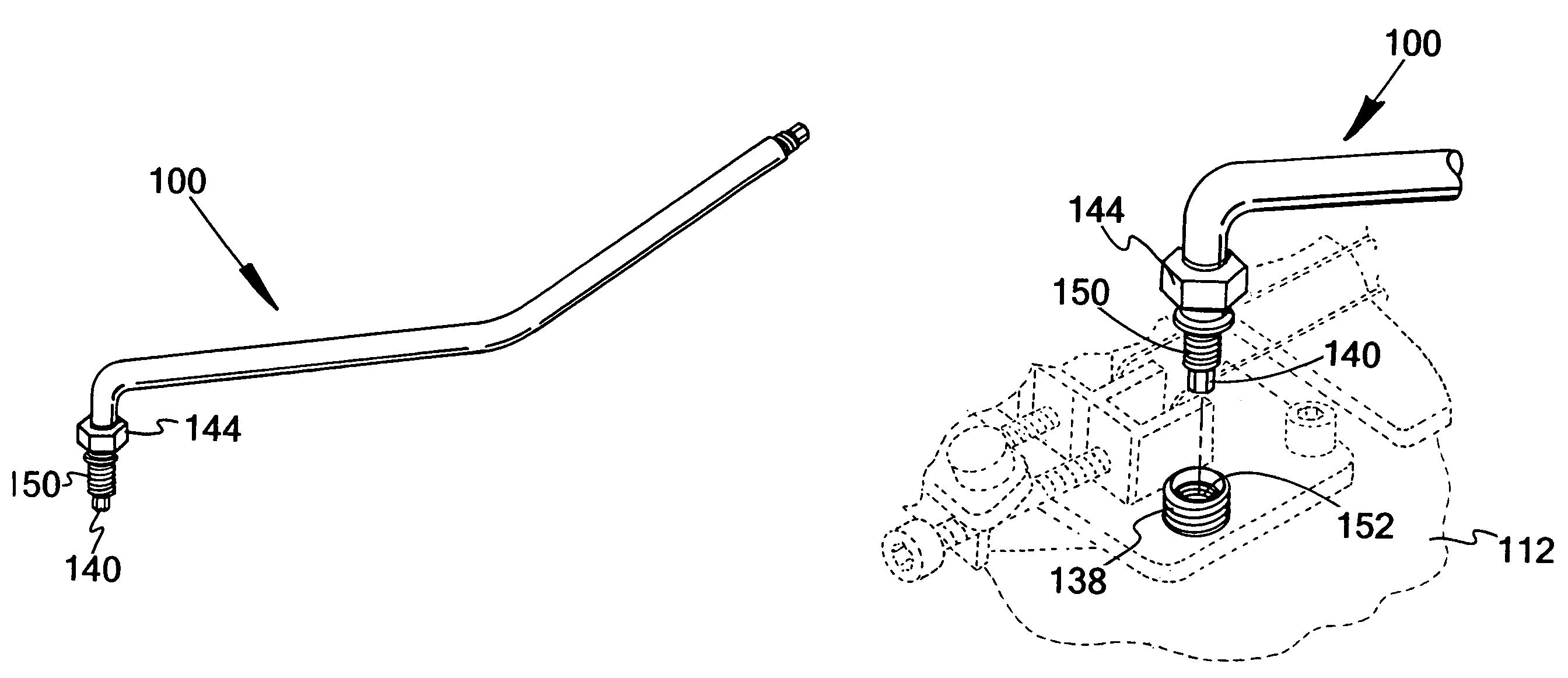 Wrench tremolo bar for a guitar