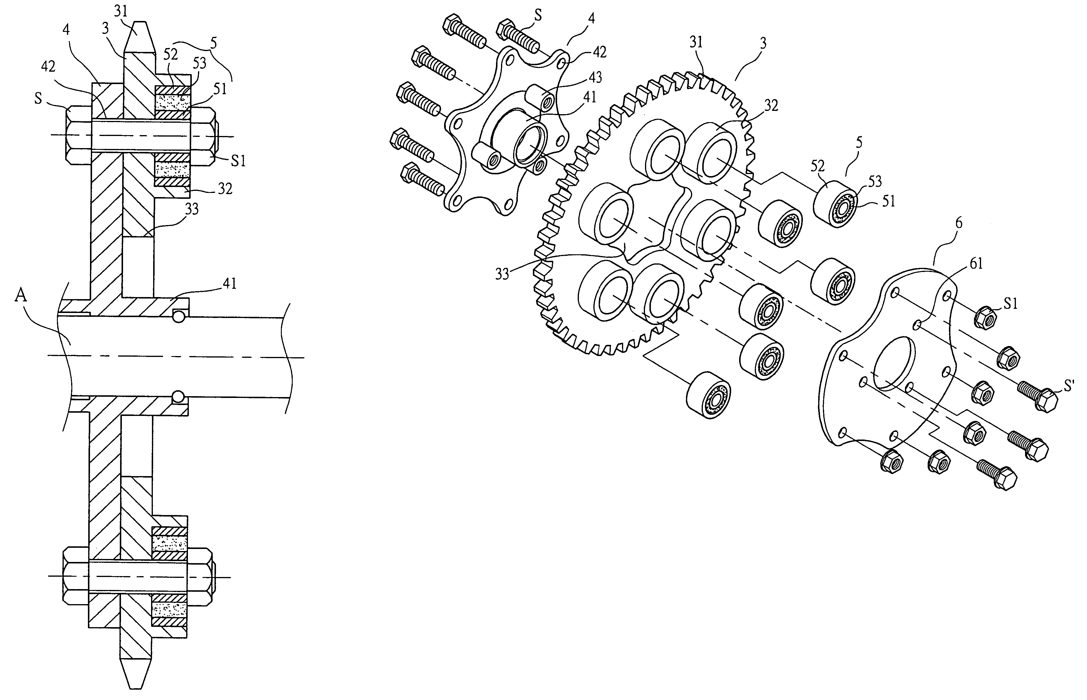 Cushioning mechanism for a sprocket of all terrain vehicles