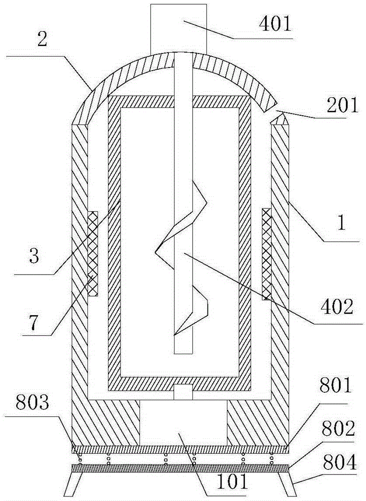 Damping double-rotation stirrer