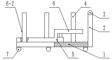 Cart used for carrying ball-shaped bollards