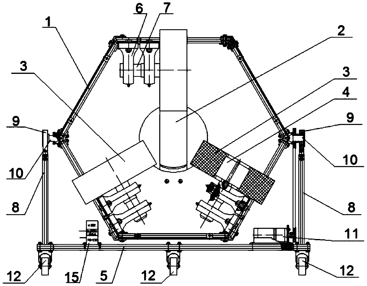 Friction type intelligent pitching machine