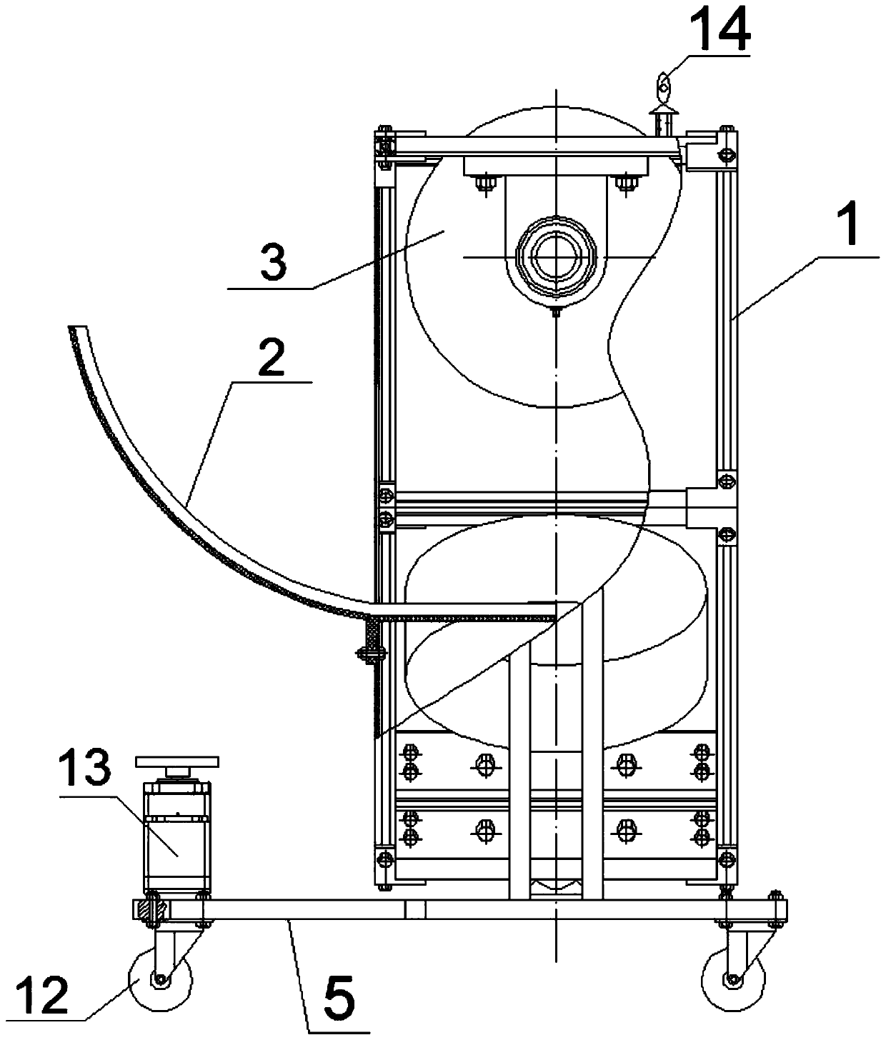 Friction type intelligent pitching machine