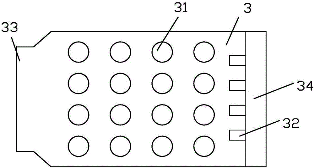 LED light-emitting module based on slot-elastic contact connecting structure