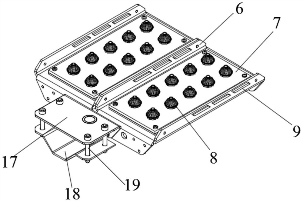 Landscape ecological floating platform structure of aquatic landscape plants