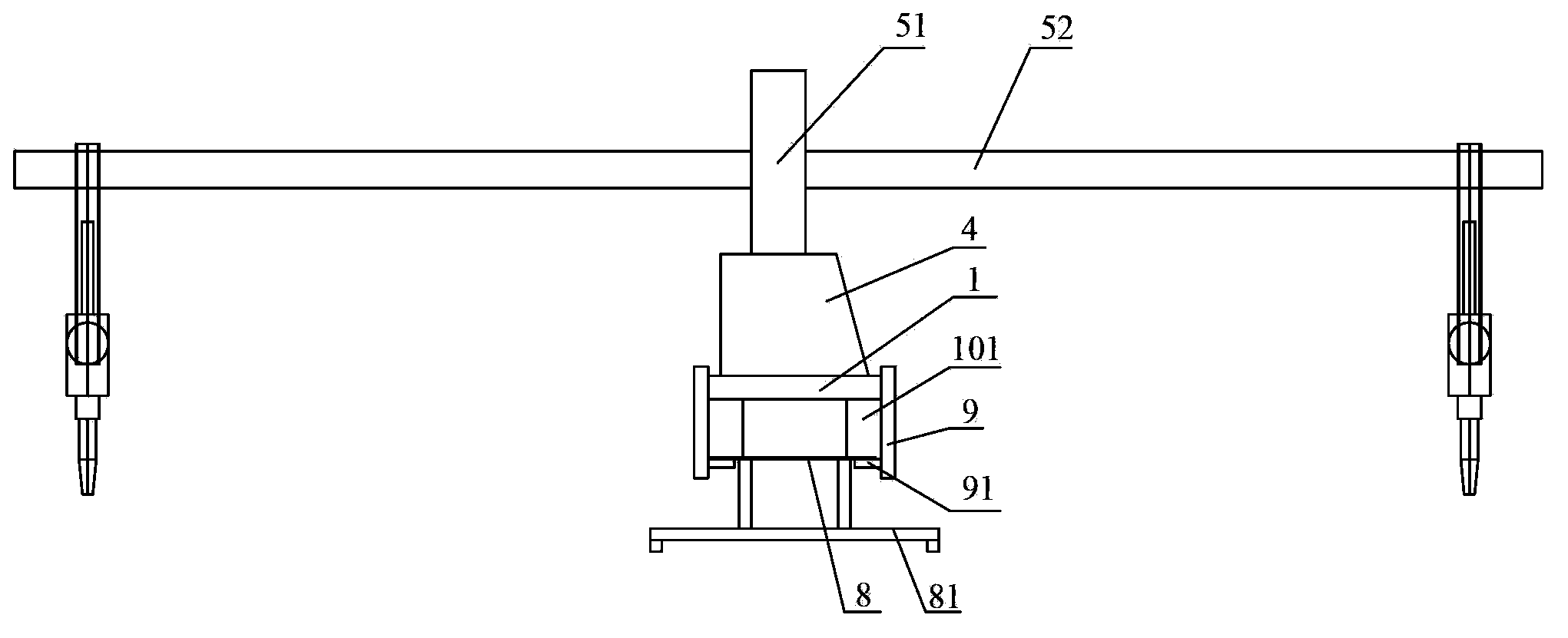 Hot-working back burning distortion corrector