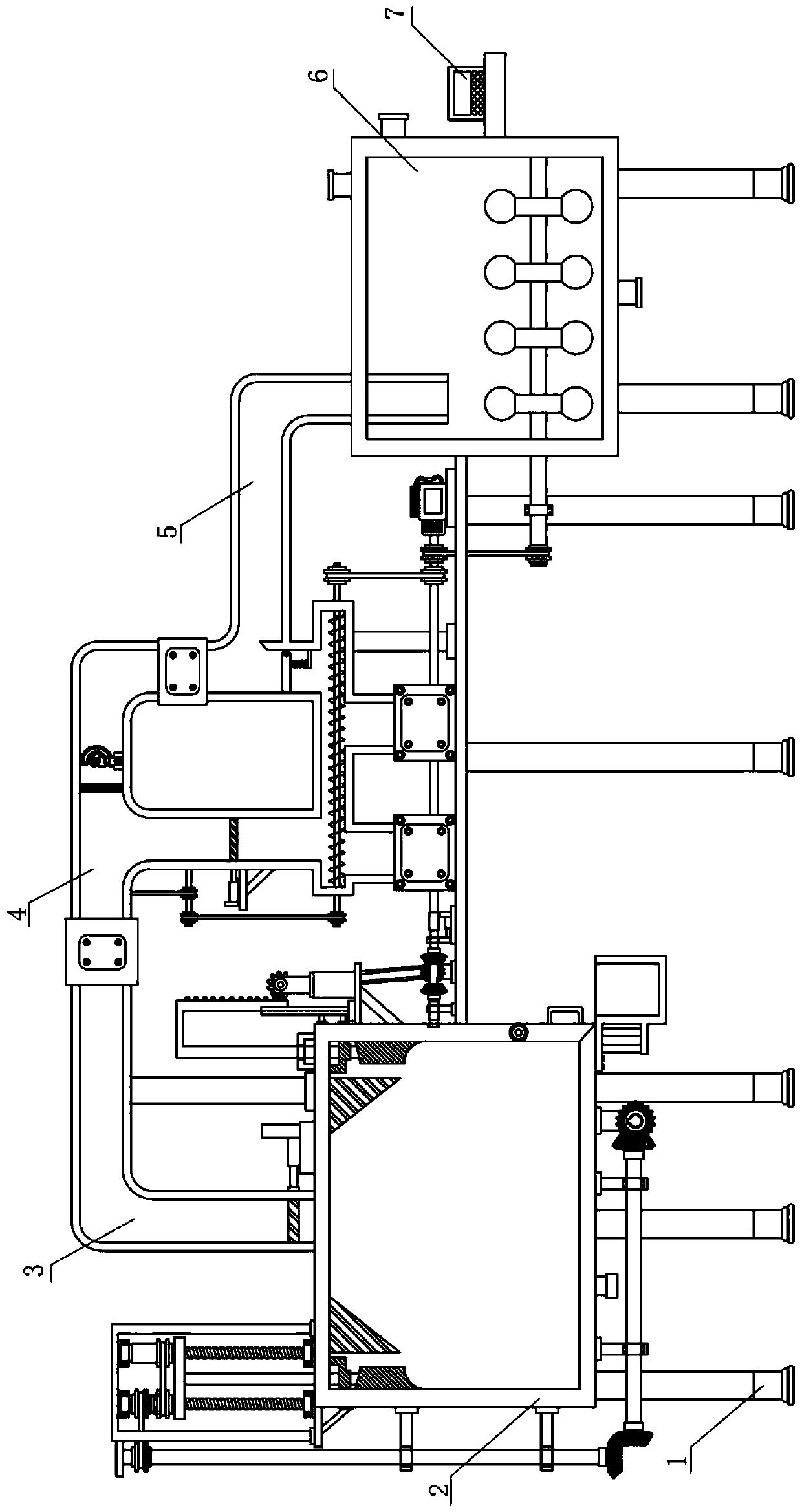 Fireproof coating raw material preparation device