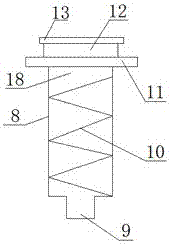 Tablet discharging device, provided with adjusting mechanism, of tablet press, and tablet discharging method of tablet discharging device