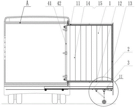 Undercarriage-type touring car retractable compartment