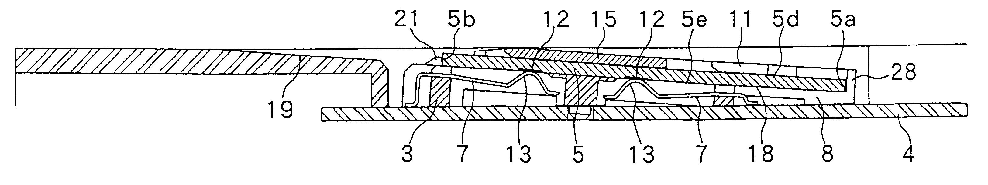 Card connector mounting structure