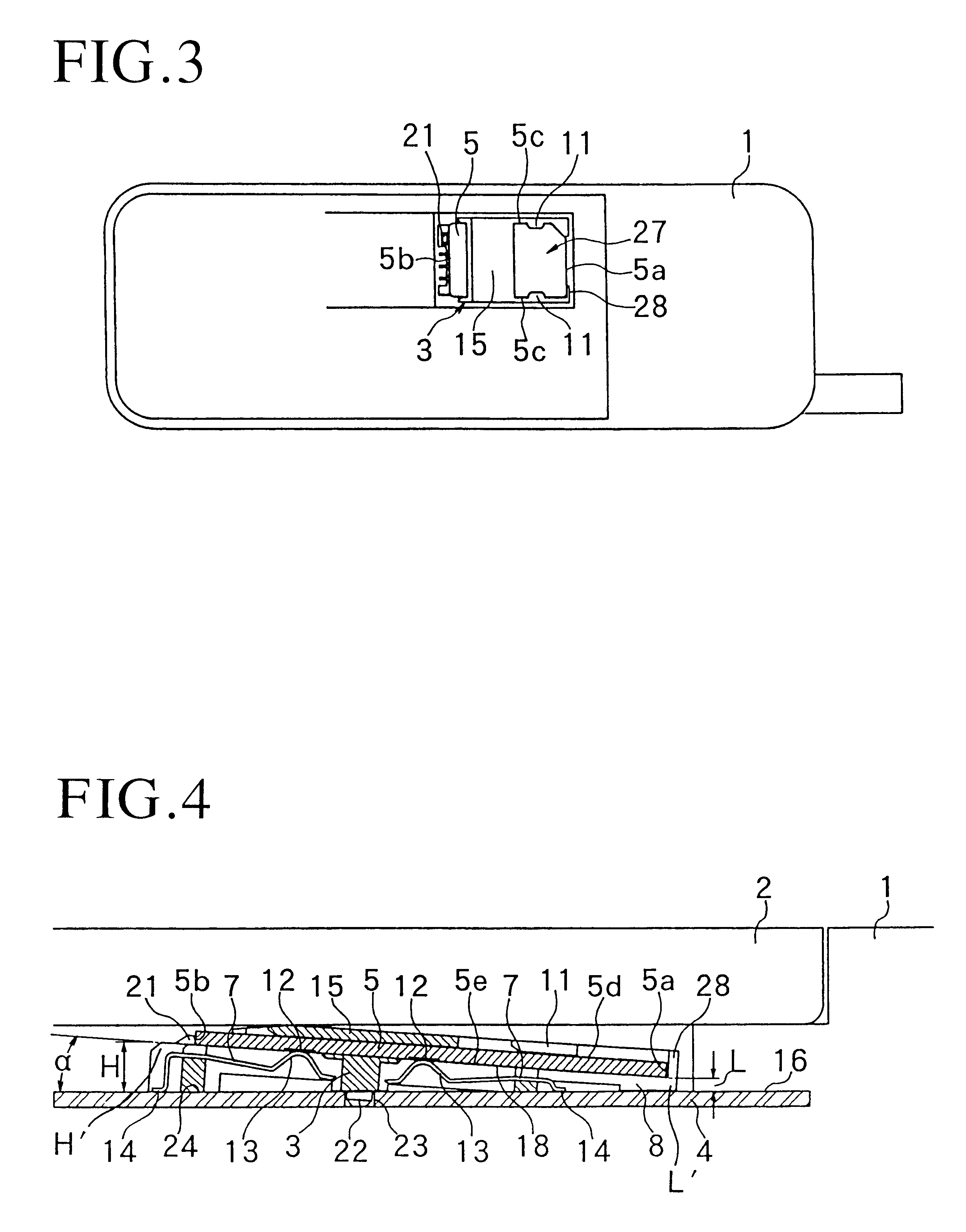 Card connector mounting structure