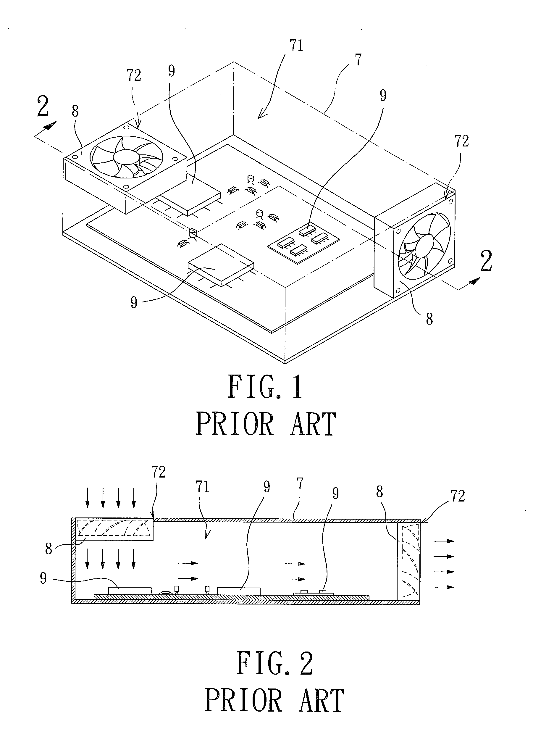 Electronic Product Including a Heat Dissipating Device