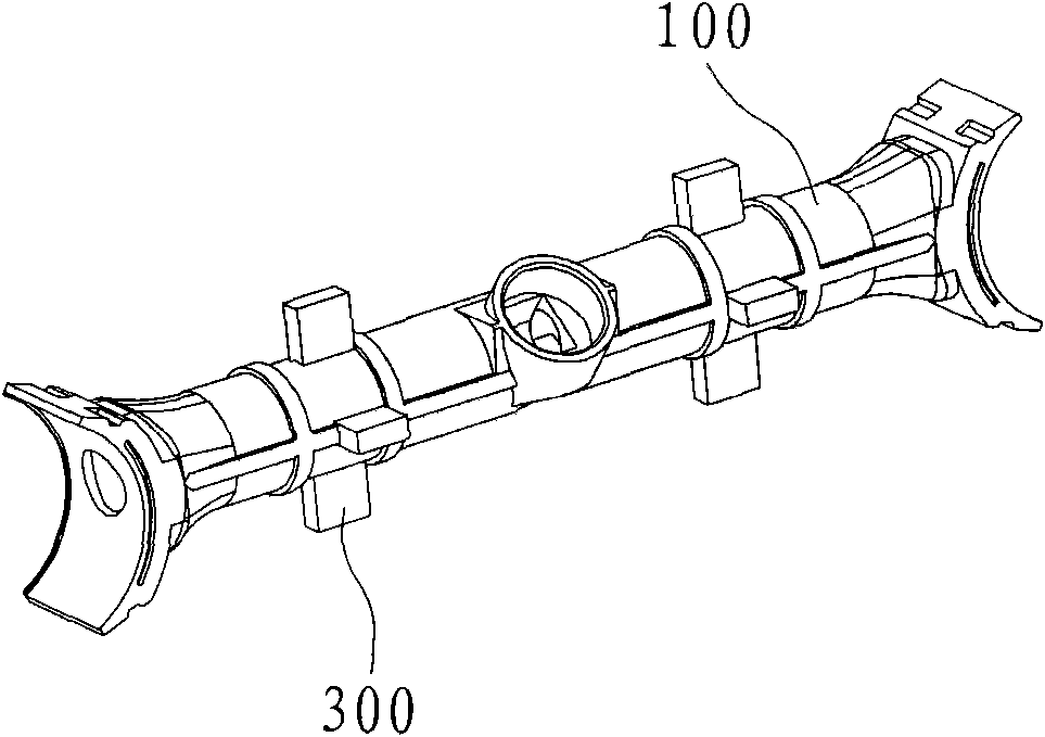 Molding method of integral type bibcock waterway inner core