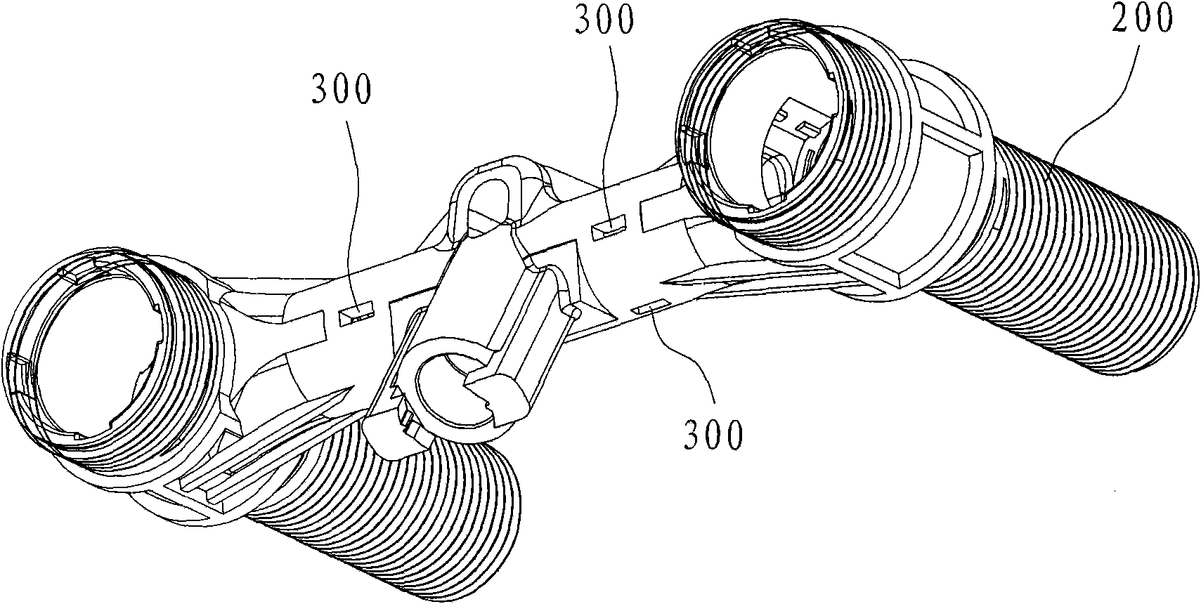 Molding method of integral type bibcock waterway inner core