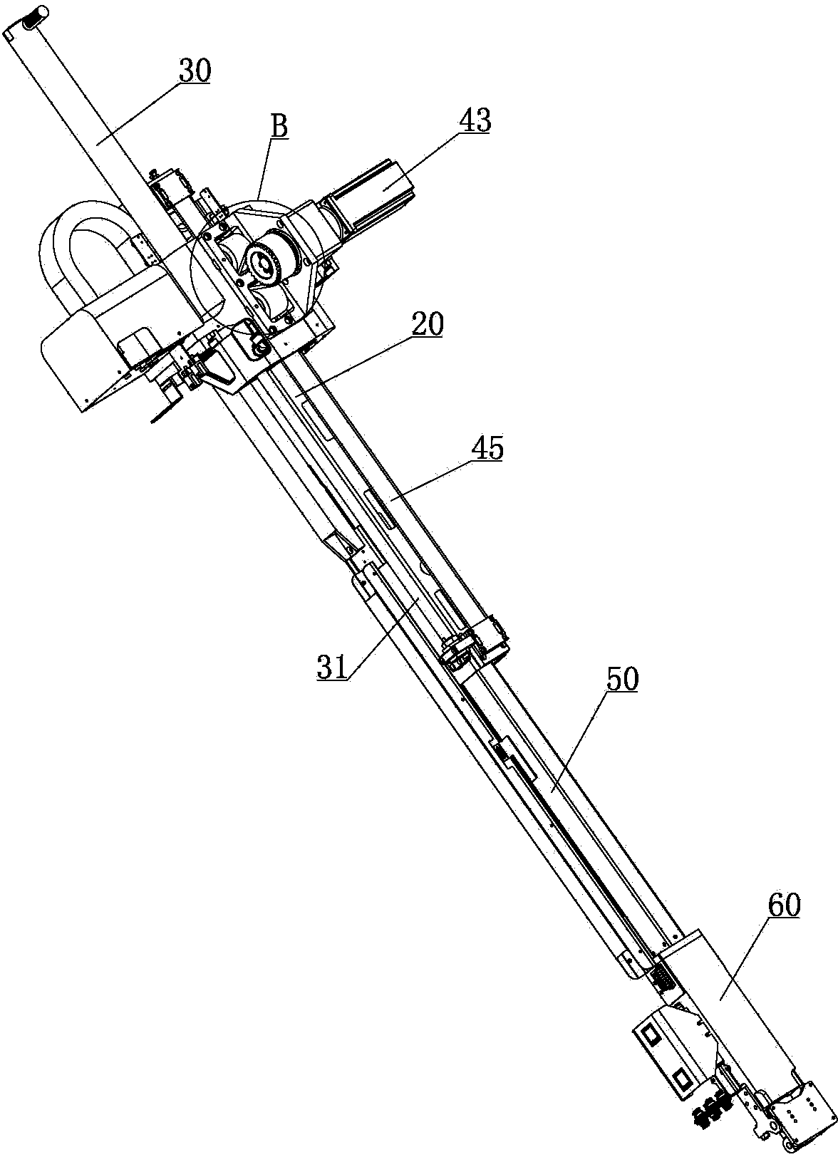 Mechanical hand with balance cylinder