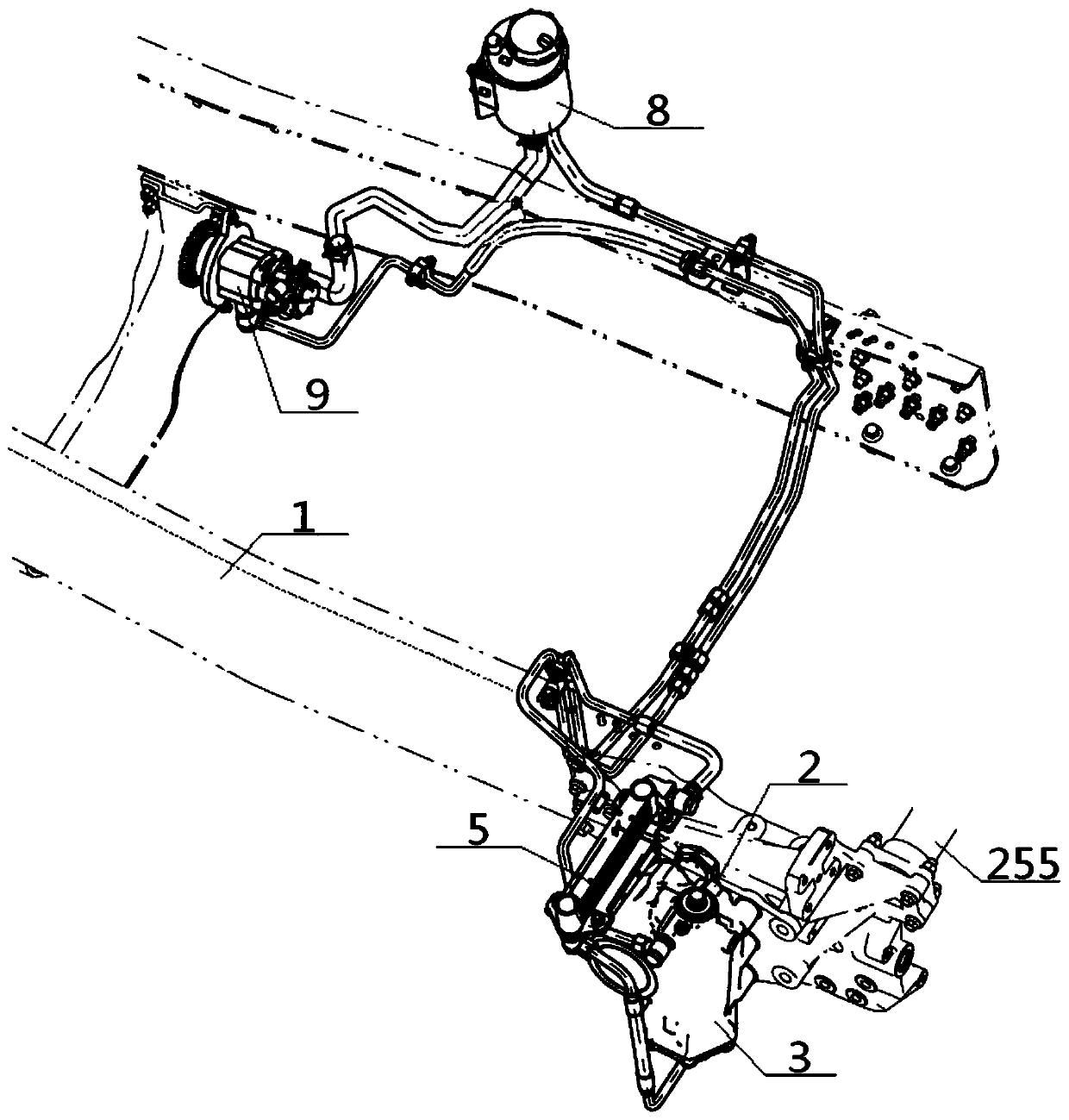 Hydraulic steering system and assembling method thereof