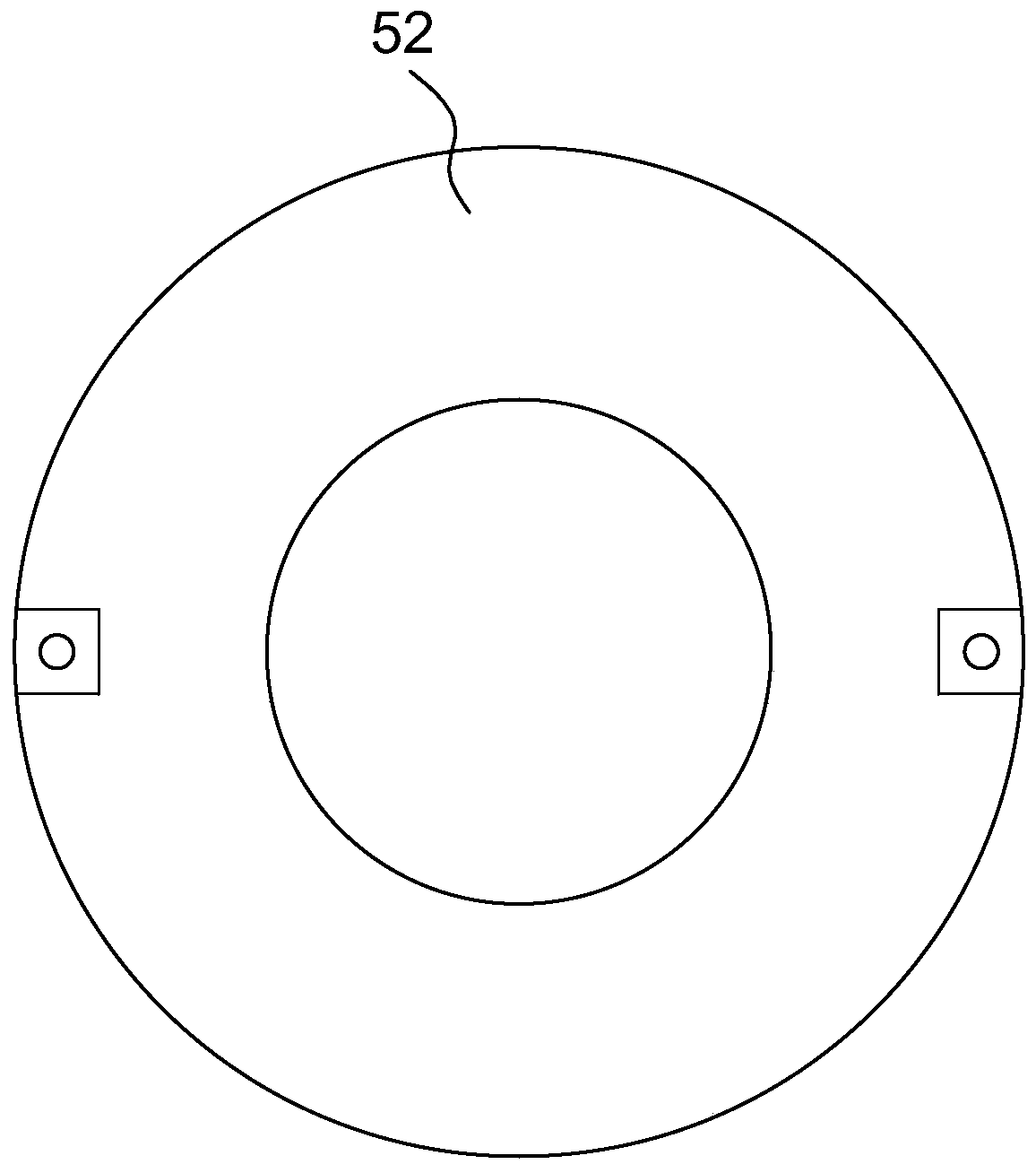 Tubular fabric printing and passing mechanism