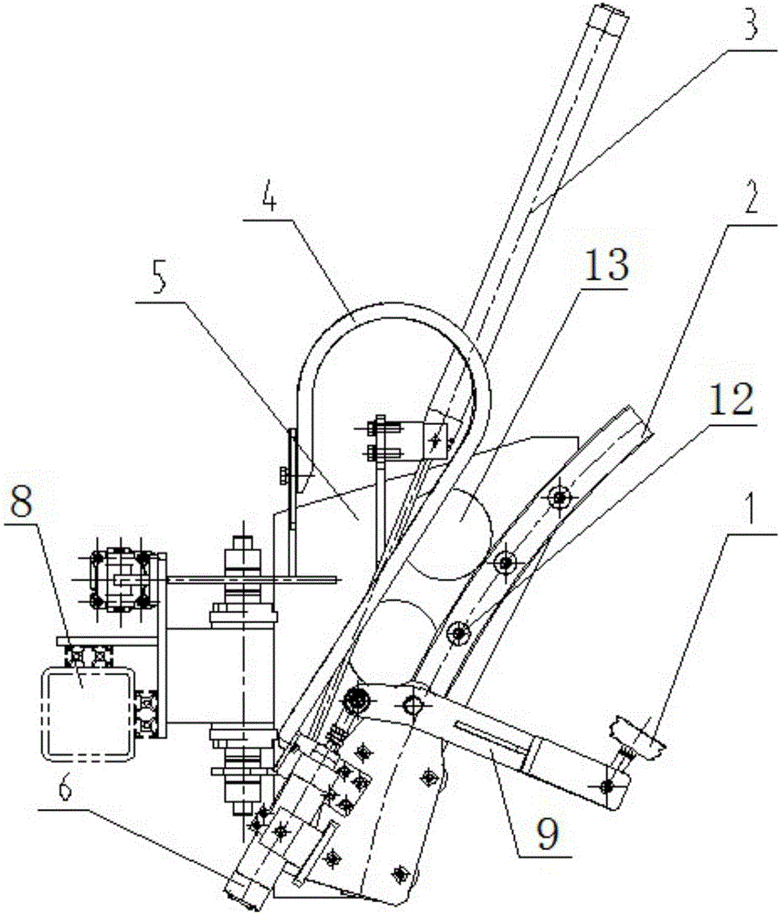 Vane flipping device for vanes of louver vehicle