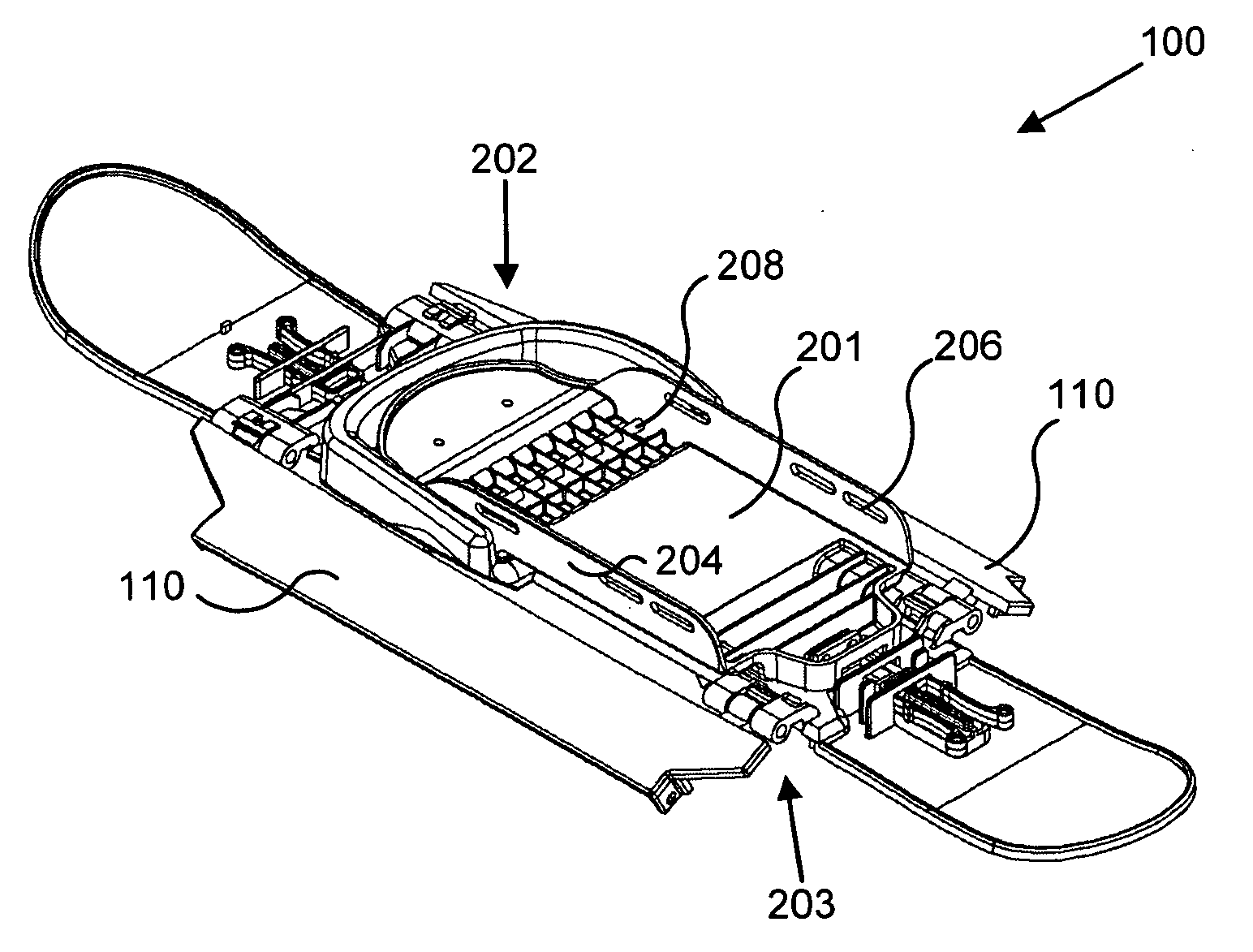 Configurable snowshoe and ski device