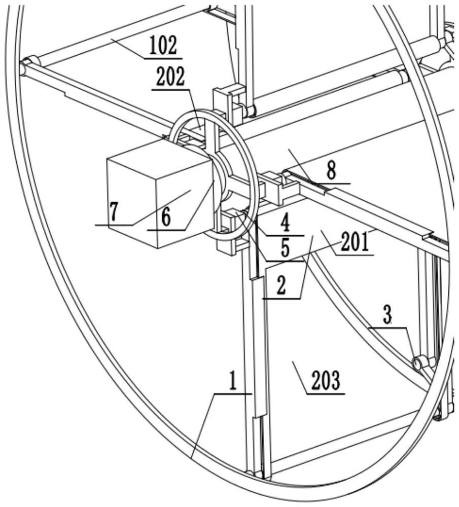 Four-synchronous parallelogram transmission roller shutter rotary wing unmanned aerial vehicle