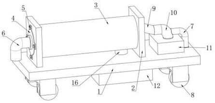 Domestic garbage sewage purification device