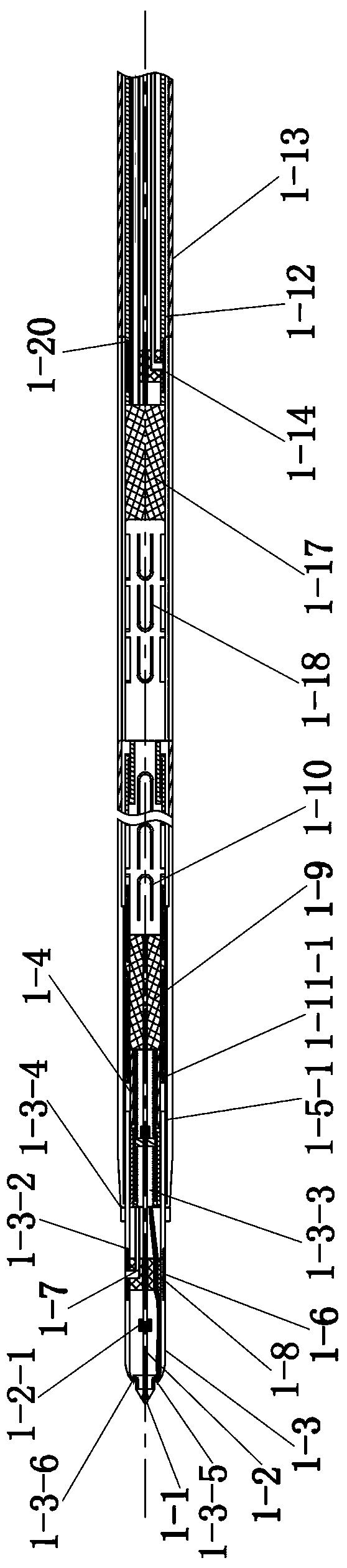 Thrombus removal device of thrombus removal system