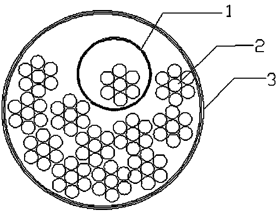 Protective device for prestressed duct hole-forming