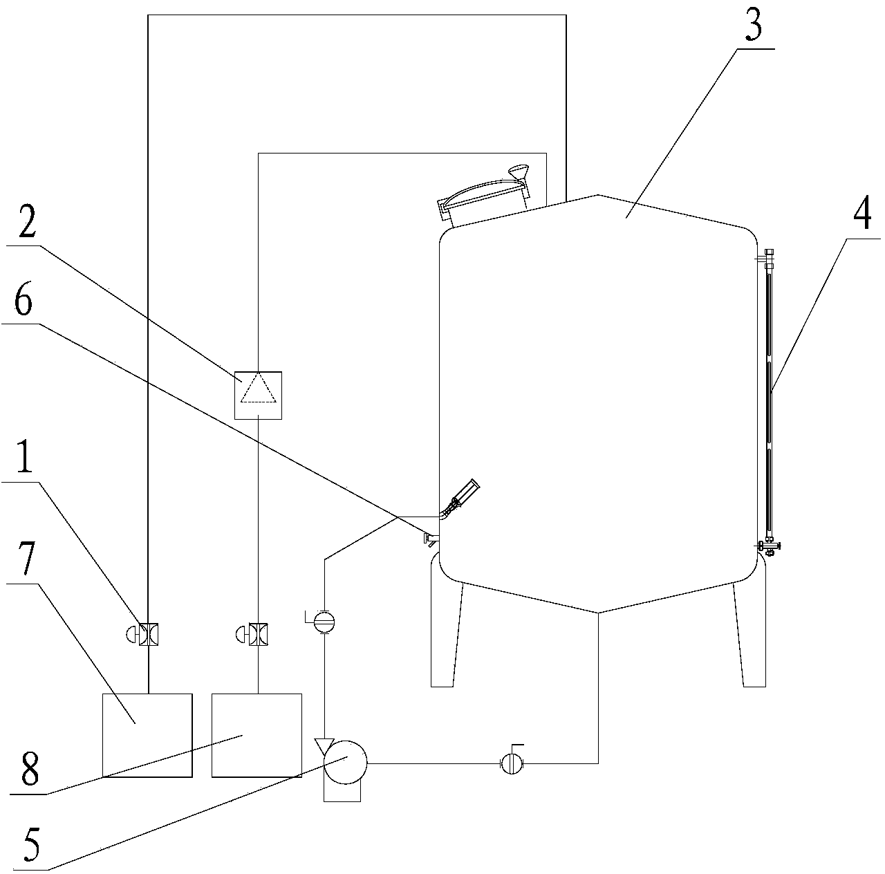 Multi-liquid proportioned mixing device