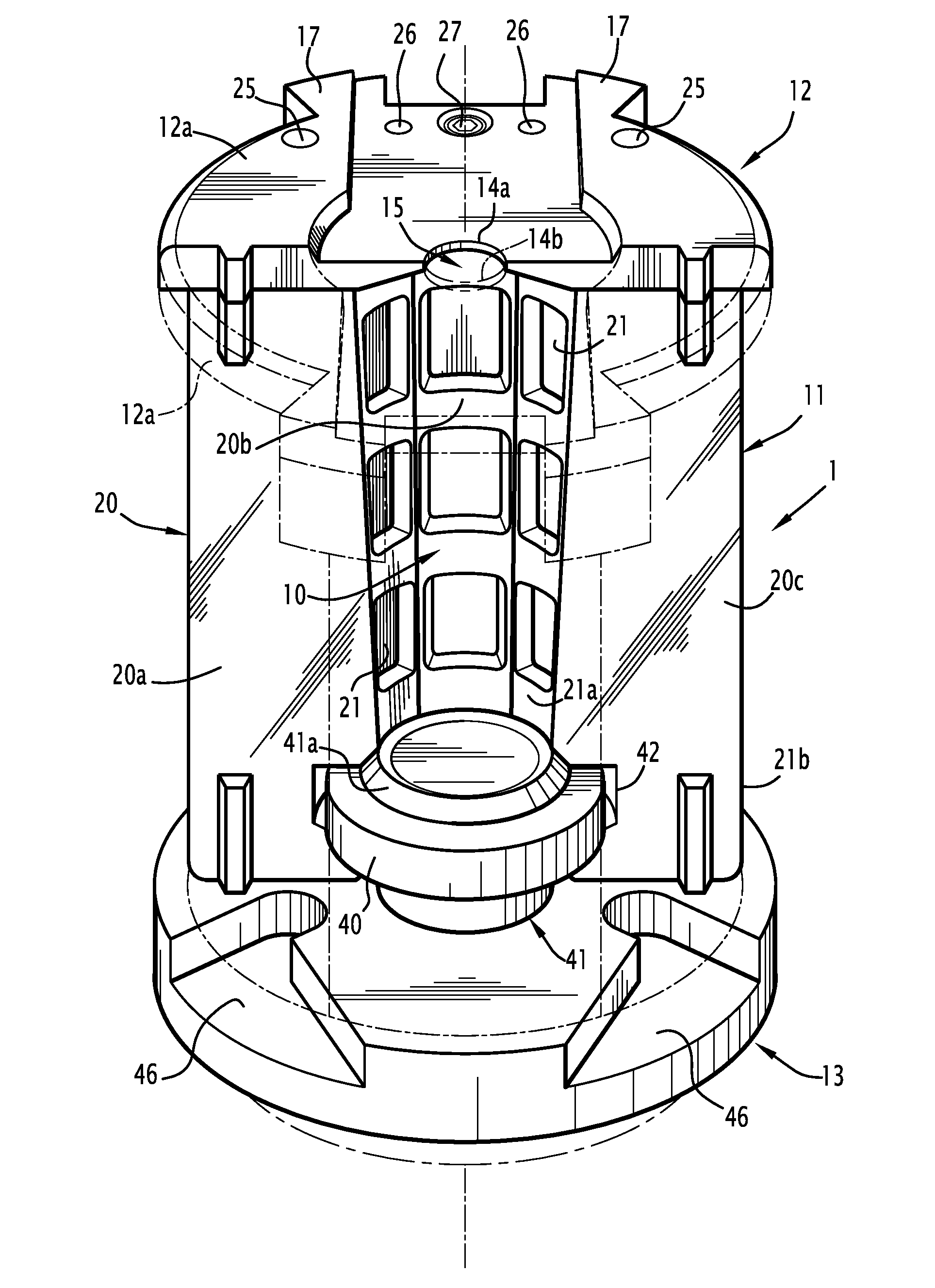 Finishing mold for shaping a glass item, for example such as a glass bottle